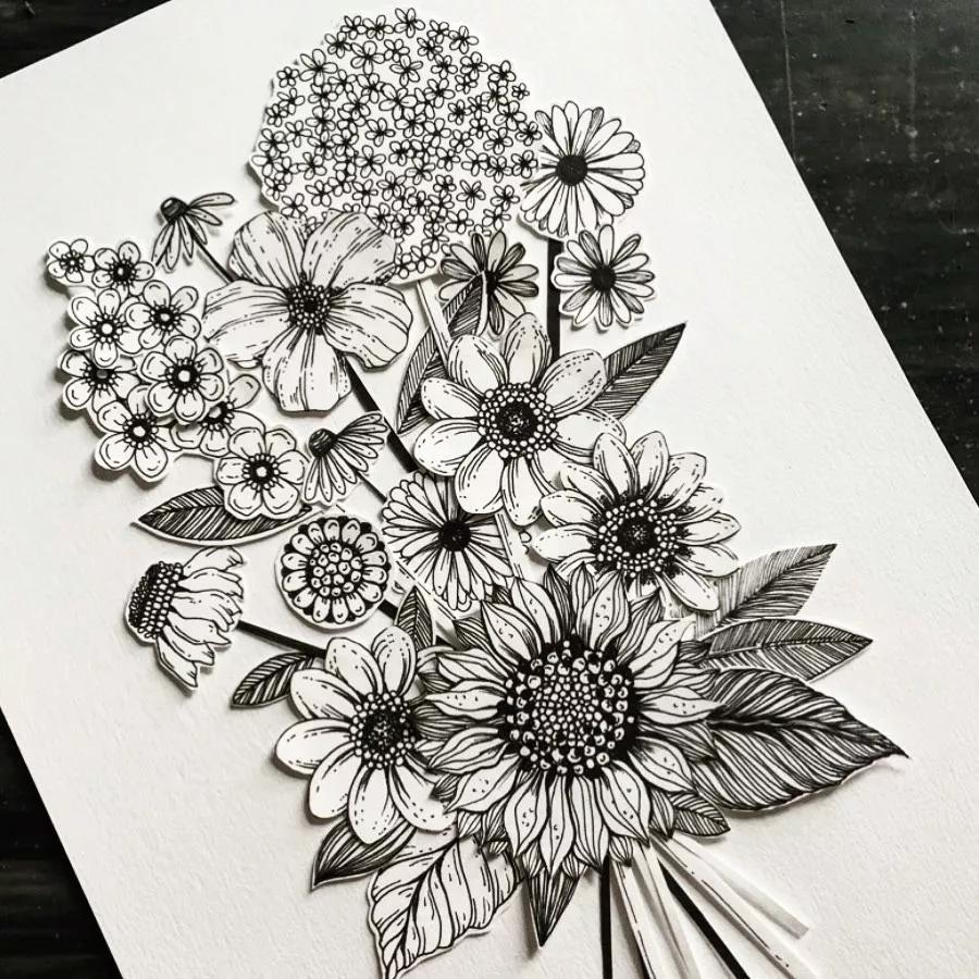 一看就懂的针管简笔画,针管笔入门手绘1000例临摹图