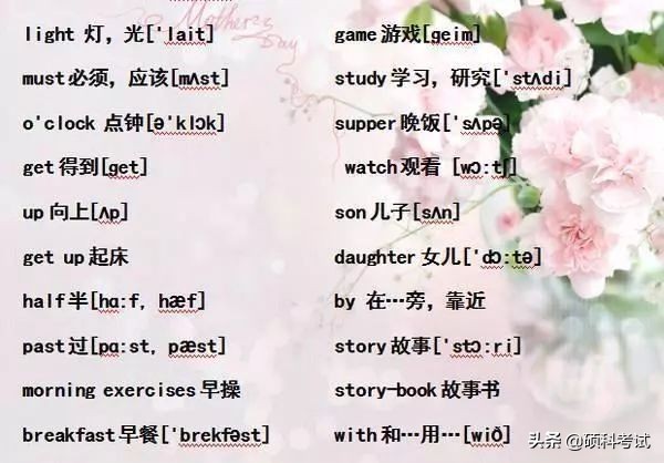 小学六年级单词音标复习,小学1-6年级必考词语