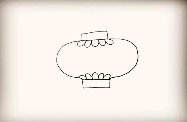 大红灯笼的简笔画法,怎么画灯笼的简笔画大全