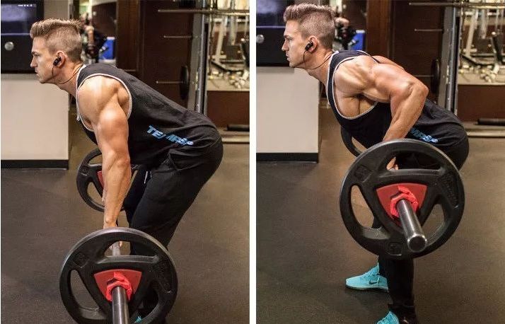 杠铃划船姿势正确还是腰疼,杠铃划船怎么练宽背