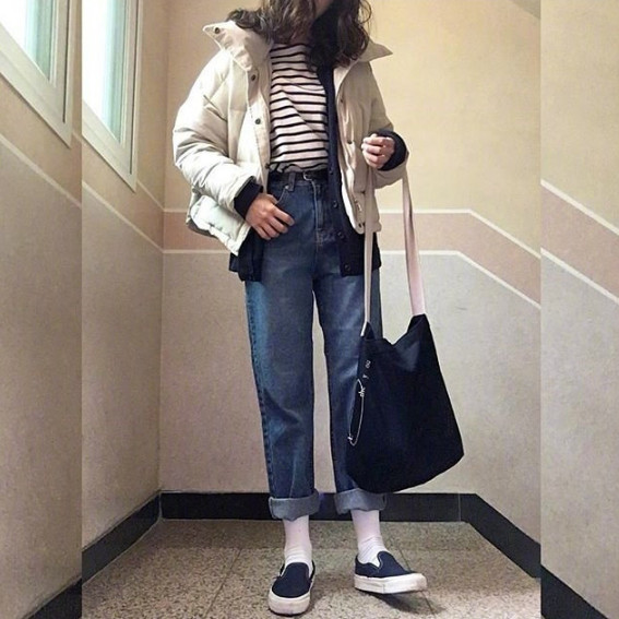 穿搭技巧显瘦显高穿什么裤,显瘦加绒裤遮肉显瘦穿搭