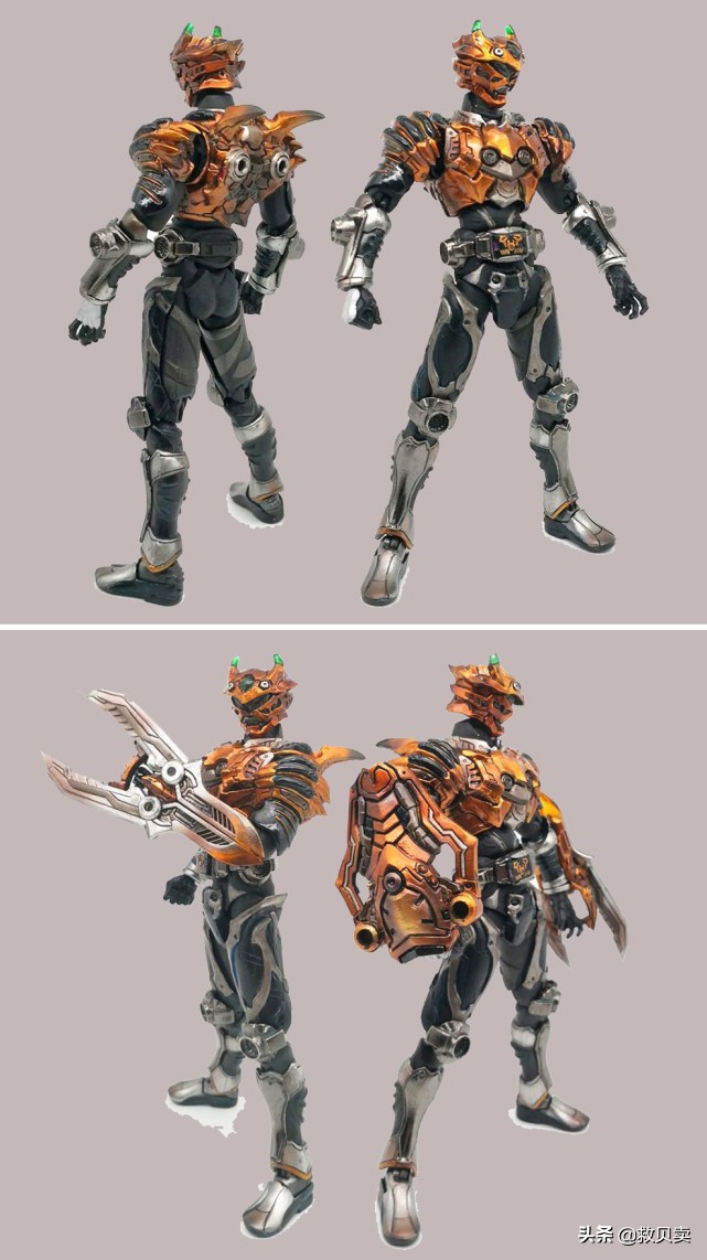 假面骑士sic手办龙骑生存形态,sic魔改假面骑士龙牙手办