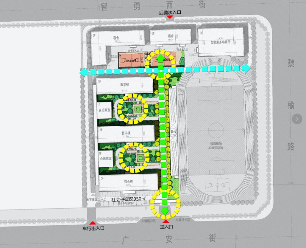 榆次大学城新增一所54班学校——北京新学道新校区效果图首次亮相