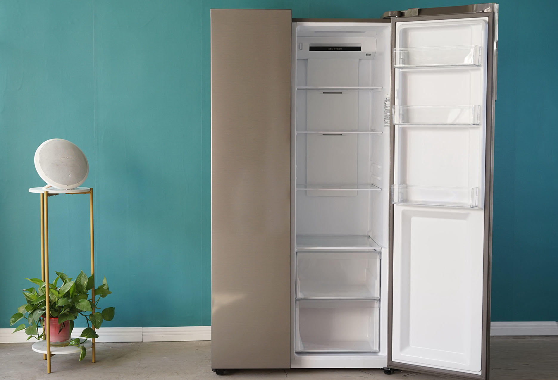 647mm纤薄机身,时尚设计:海尔BCD-515WDPD对开门冰箱