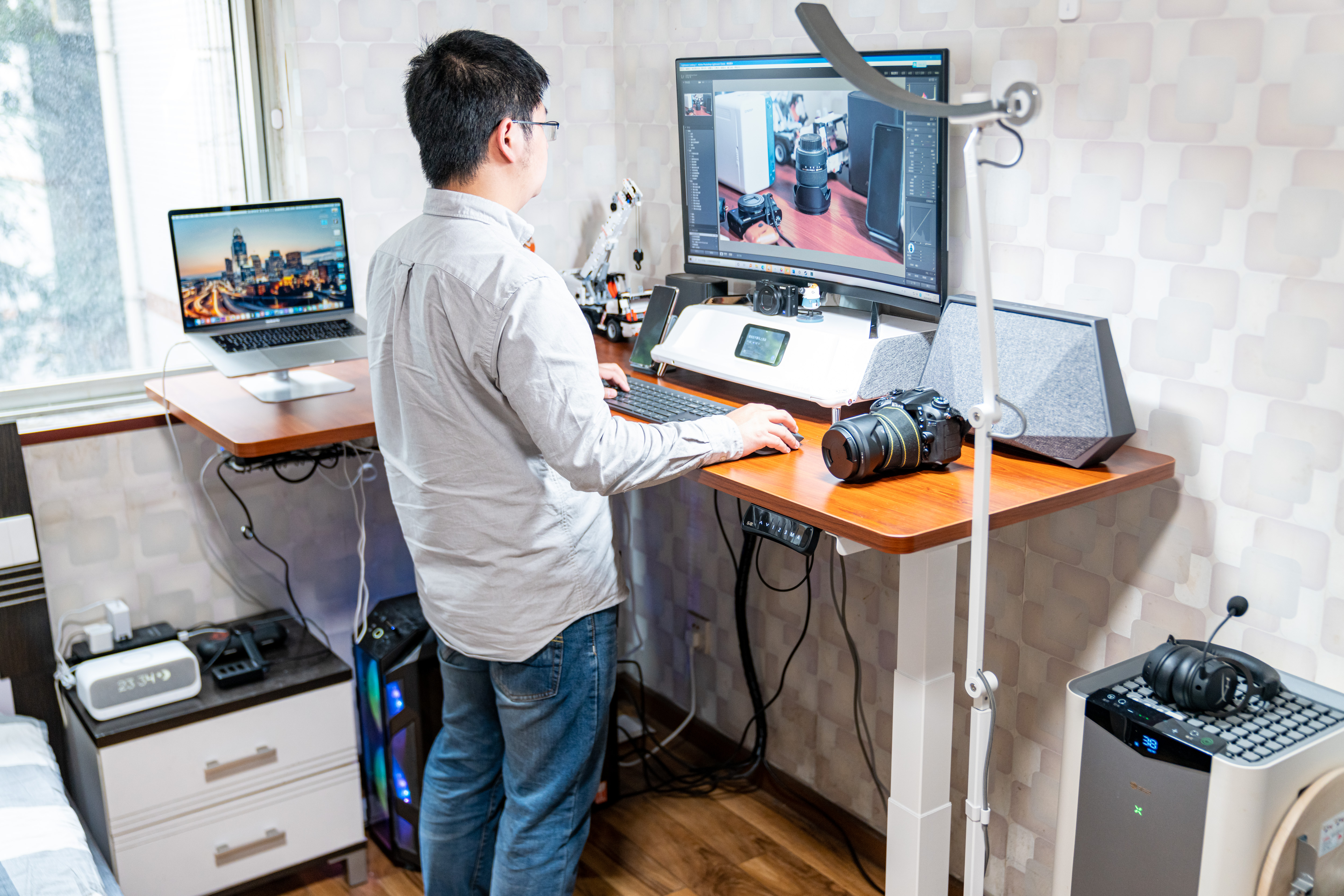 打造理想的居家办公环境：乐歌升降桌/台+明基灯具晒单