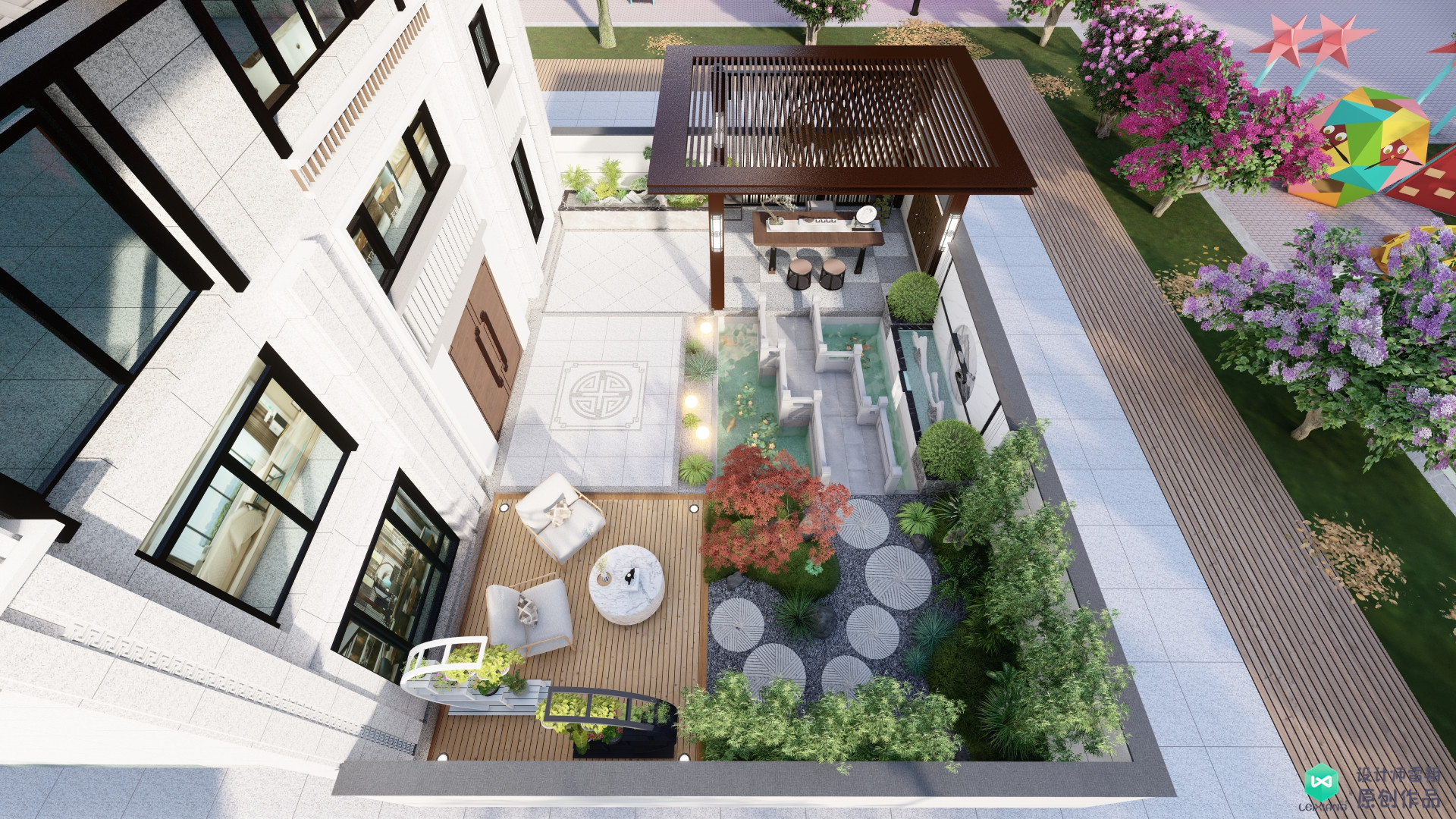 改造新中式极简轻奢风格小院,新中式小院设计实景图100例