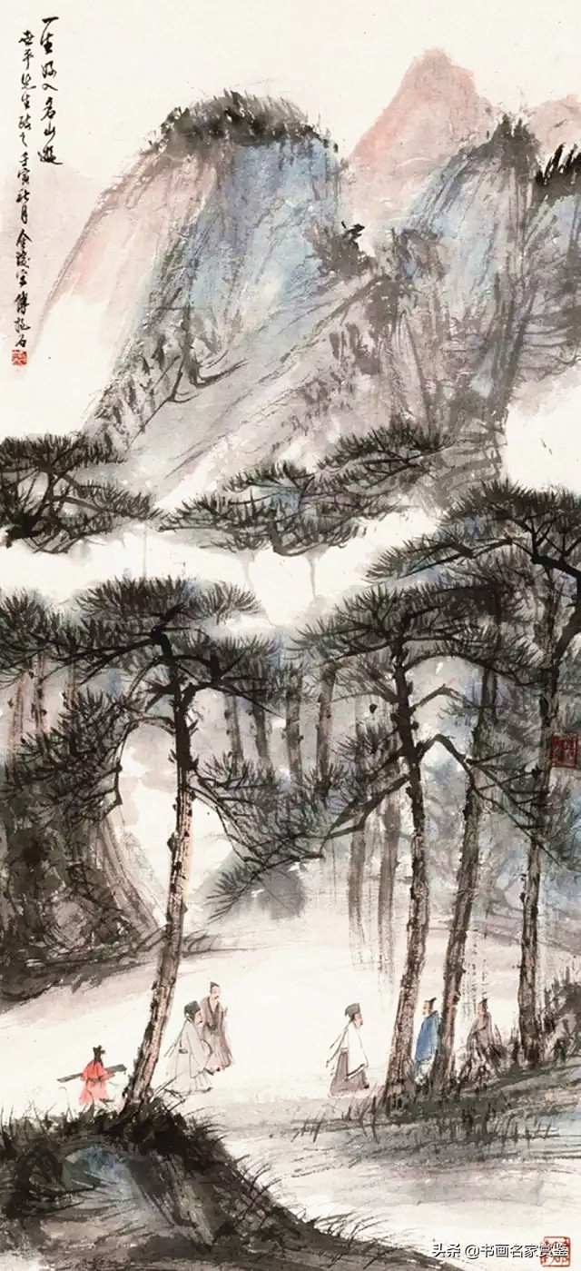 傅抱石大师作品图片,中国画坛巨擘