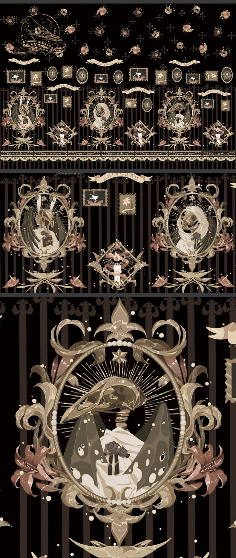 lolita暗黑画集,lolita绢花伞