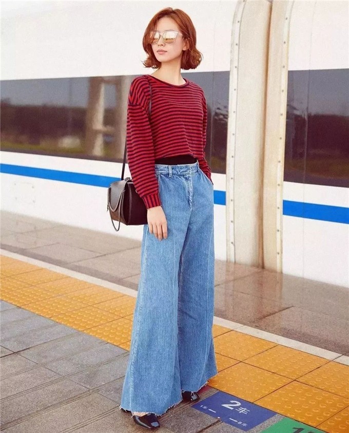 衣柜里必须要有直筒牛仔裤百搭,衣柜牛仔裤款式