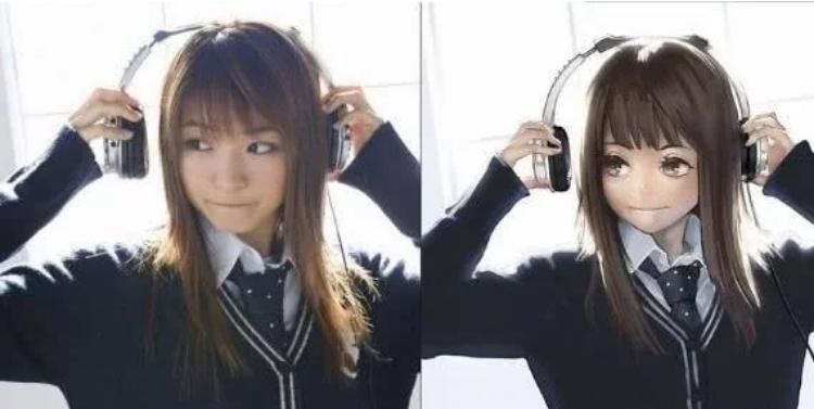 真正的二次元pk虚假的二次元,二次元三次元对比图