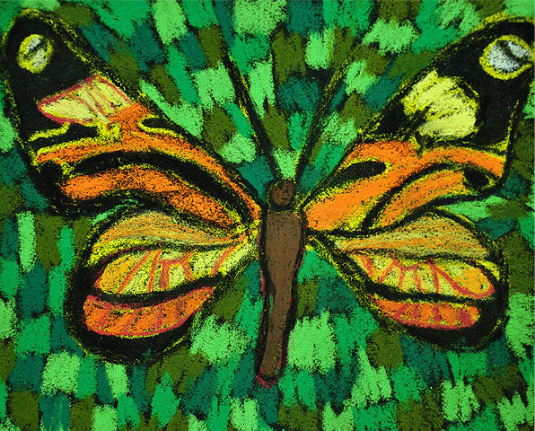 美术兴趣班油画棒创意范画3-5岁,100幅适合新手的油画棒作品