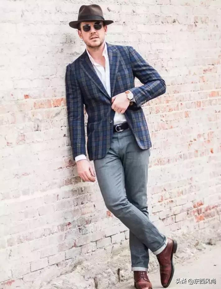 比较时尚比较酷的西装穿搭法,男装穿搭博主型男西装