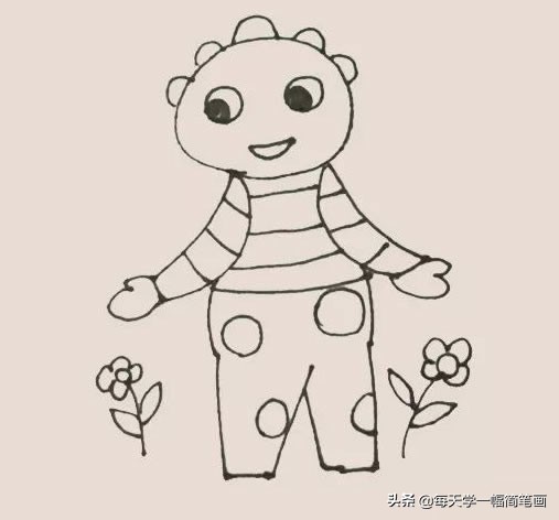 一年级简笔画花园,儿童简笔画花园图片大全