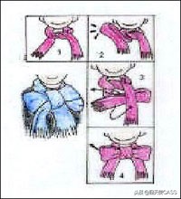 围巾系丝巾法大全,男士围巾搭配技巧和实用系法