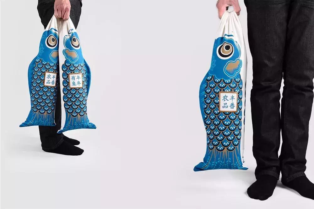 大米包装设计衍生品,大米包装袋子设计感