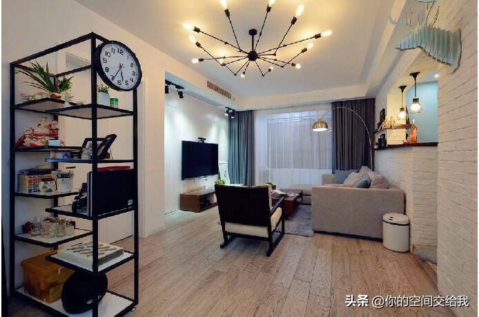 预算10万三室一厅现代简约风装修,三室二厅二卫现代简约风装修图