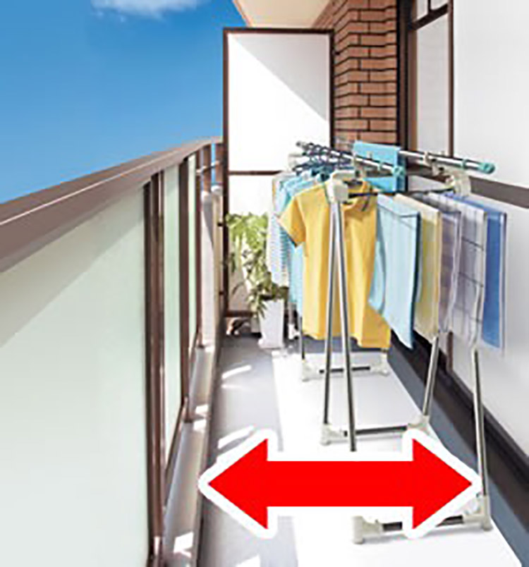 日式小型阳台晾衣,阳台晾衣简单又实用