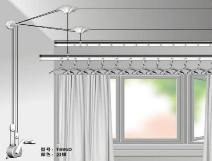 晾衣架和阳台柜子冲突怎么办,阳台晾衣架挂衣服不美观怎么办