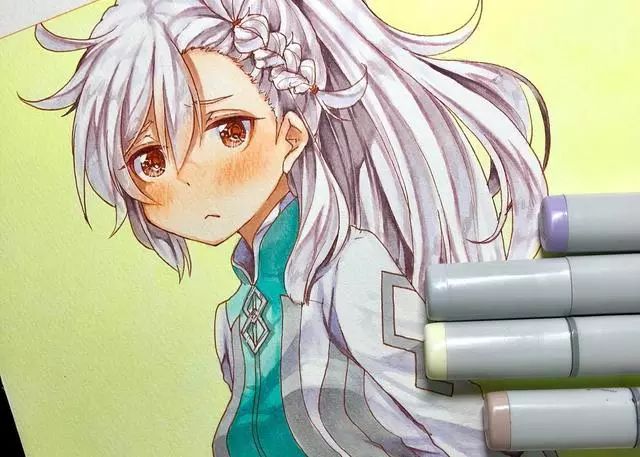 马克笔手绘画动漫,马克笔手绘动漫临摹素材