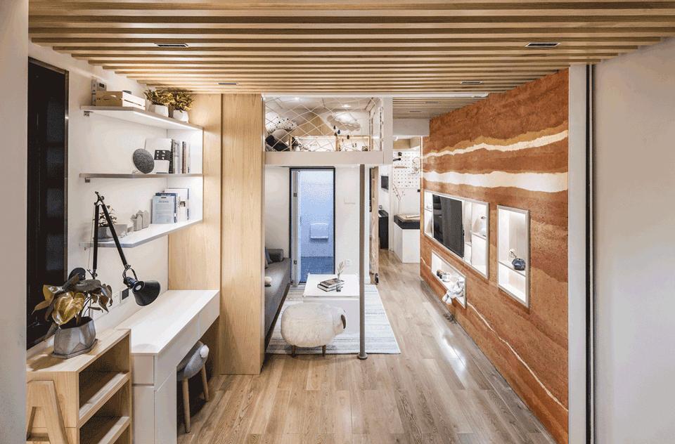 上海不到34㎡的老公房，“翠玲珑”设计，竟容纳祖孙三代五口人