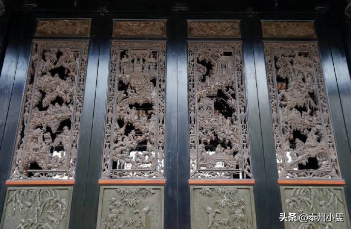 陈家祠的木雕作品,陈家祠天官赐福木雕摆件