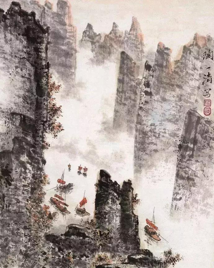 一组高清唯美的山水画收藏欣赏,美国大都会收藏明清山水画欣赏