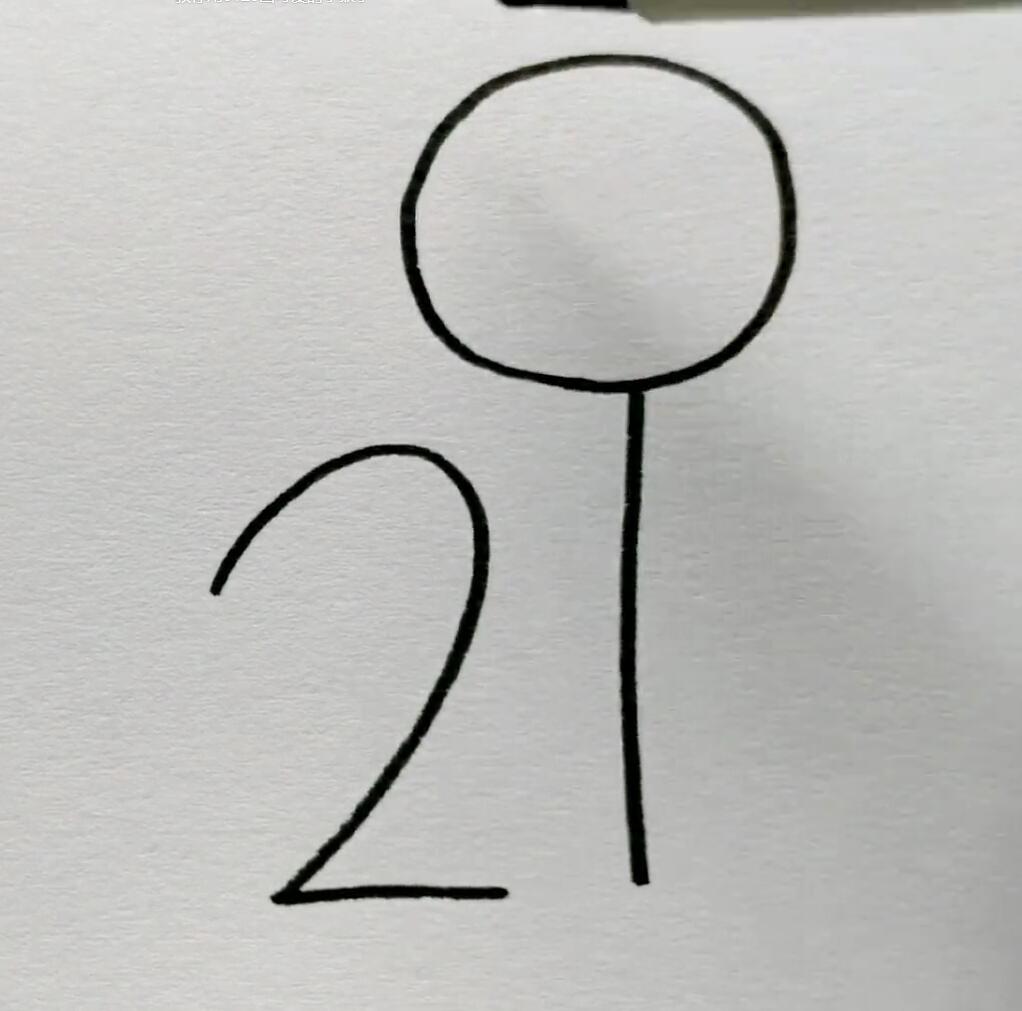 3到6岁小猴子简笔画简单款,用彩笔画一个简单的猴子简笔画