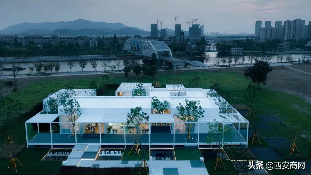 可拆装模块化售楼部,可拆卸装配式售楼中心