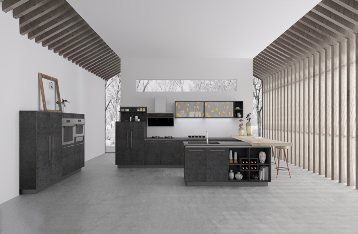 柏厨新中式风格,柏厨新中式厨房设计