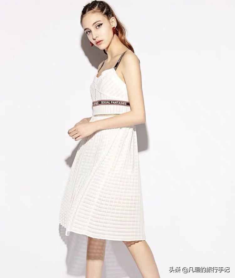 度假风绿色连衣裙,法式桔梗仙女裙​