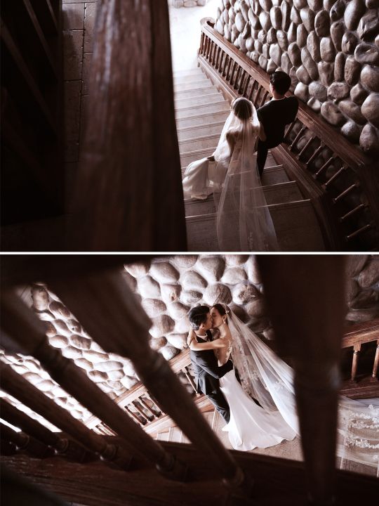 法式轻奢风婚纱照海边,小众又高级的轻复古婚纱照