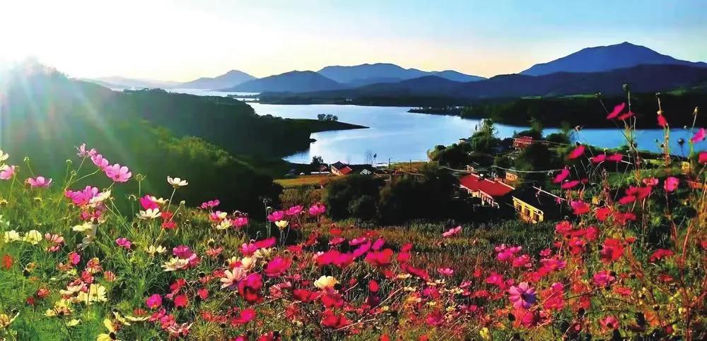 蛟河红叶谷航拍,蛟河红叶谷的图片