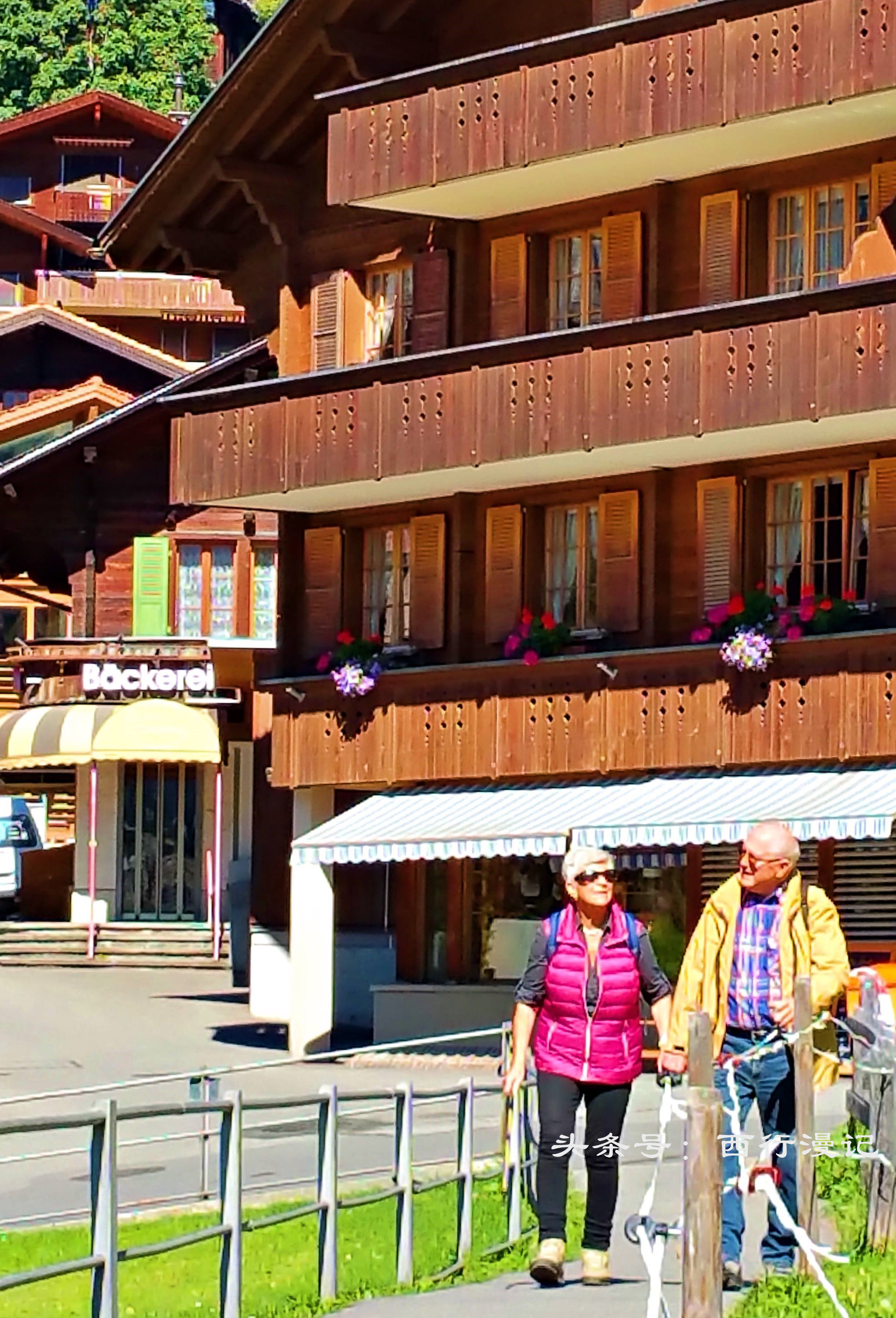 瑞士风景绝美的山,瑞士绝美的山村风光