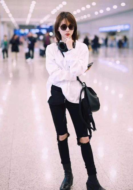 王子文酷飒穿搭,王子文御姐造型