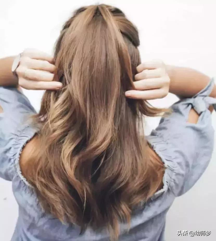 2款韩式时尚编发扎发详细教程,时尚编发扎发教程简单好看