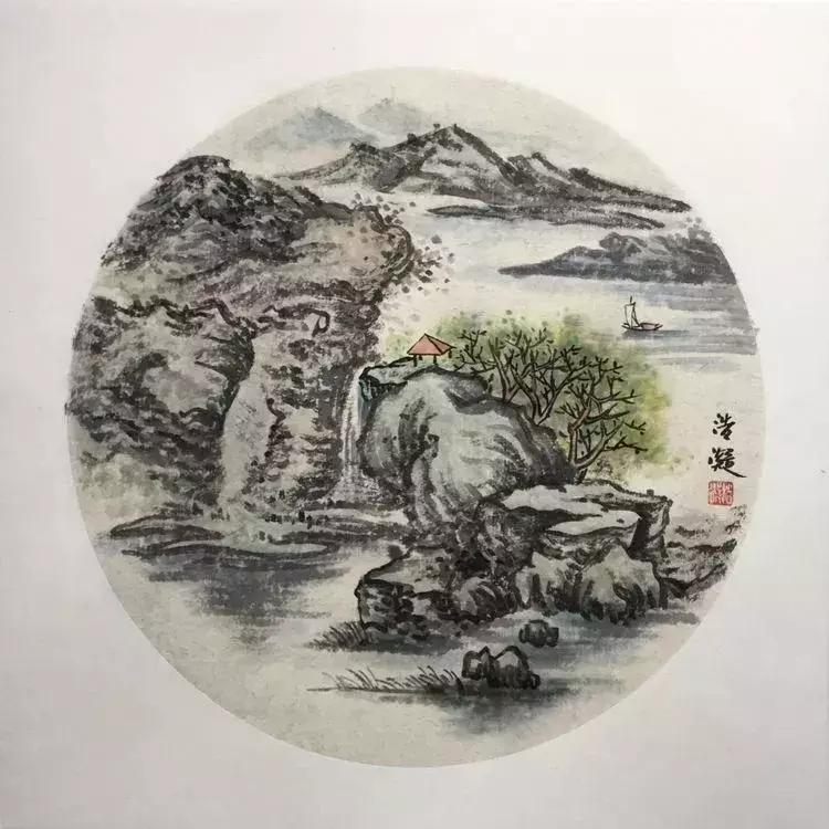 山水画入门怎么画,山水画怎么画水彩