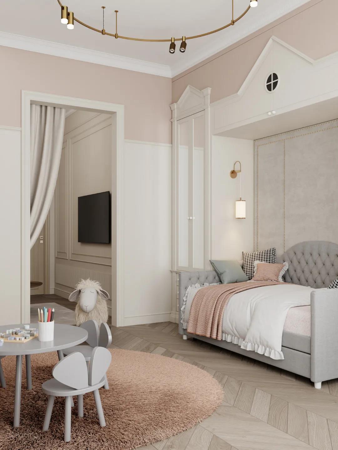 110平三居室简约风格装修,126平简约轻奢风格装修