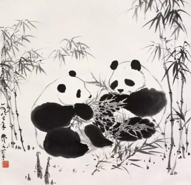 中国的国宝熊猫谁最可爱,国宝级写意熊猫