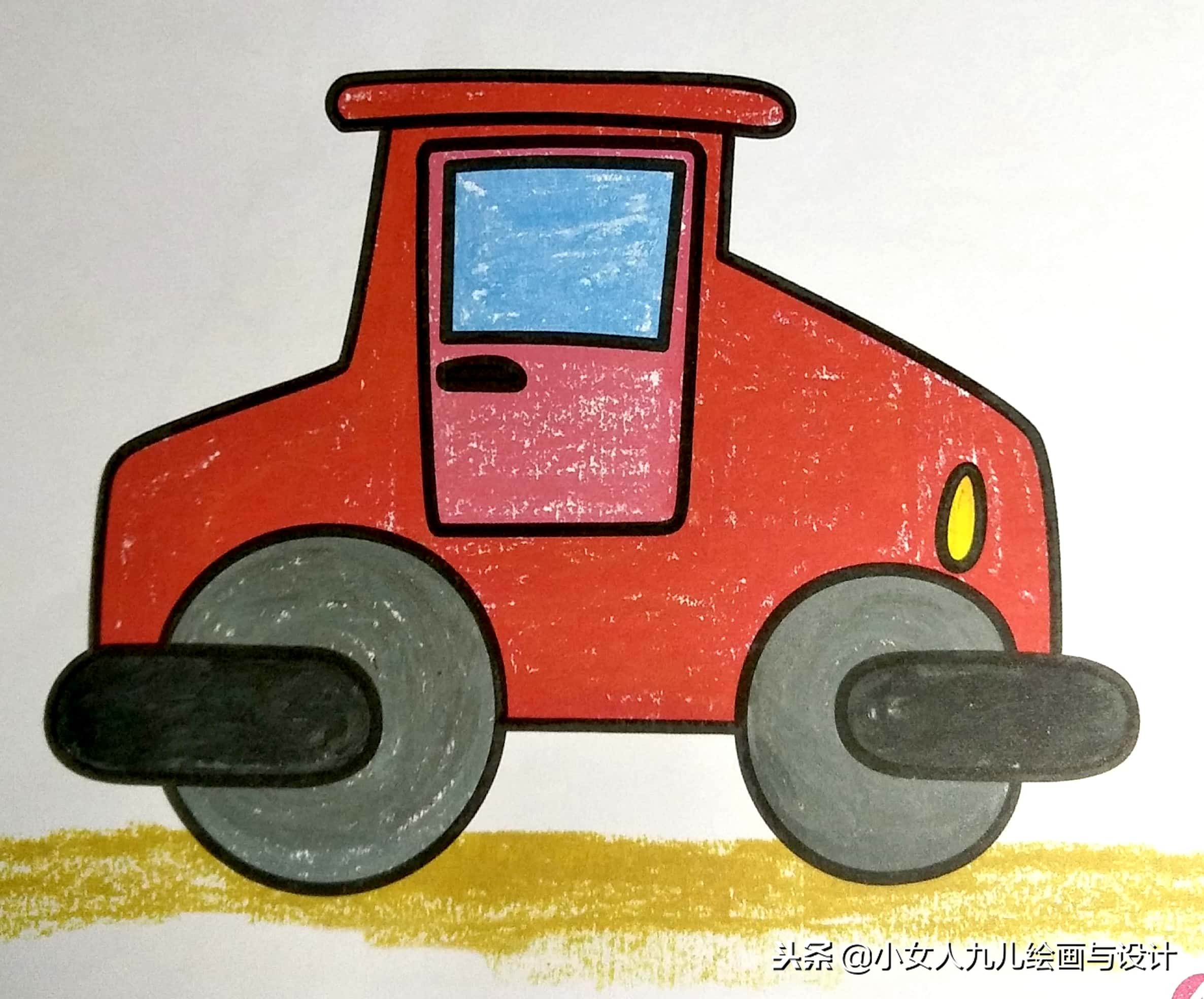 儿童简笔画彩色可爱步骤图文,超萌彩色简笔画手把手教孩子