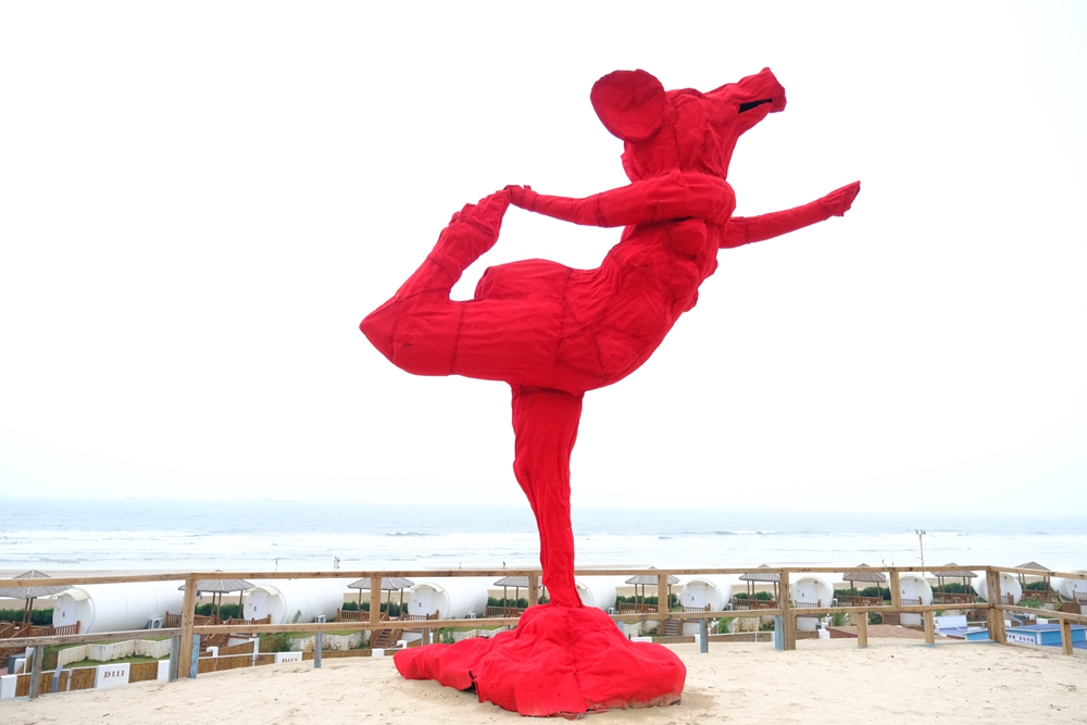 福建六鳌翡翠湾醉美沙滩,六鳌翡翠湾海滩