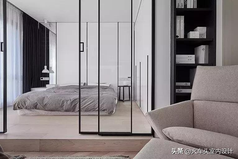 轻奢超大推拉门图片大全,三米极简推拉门