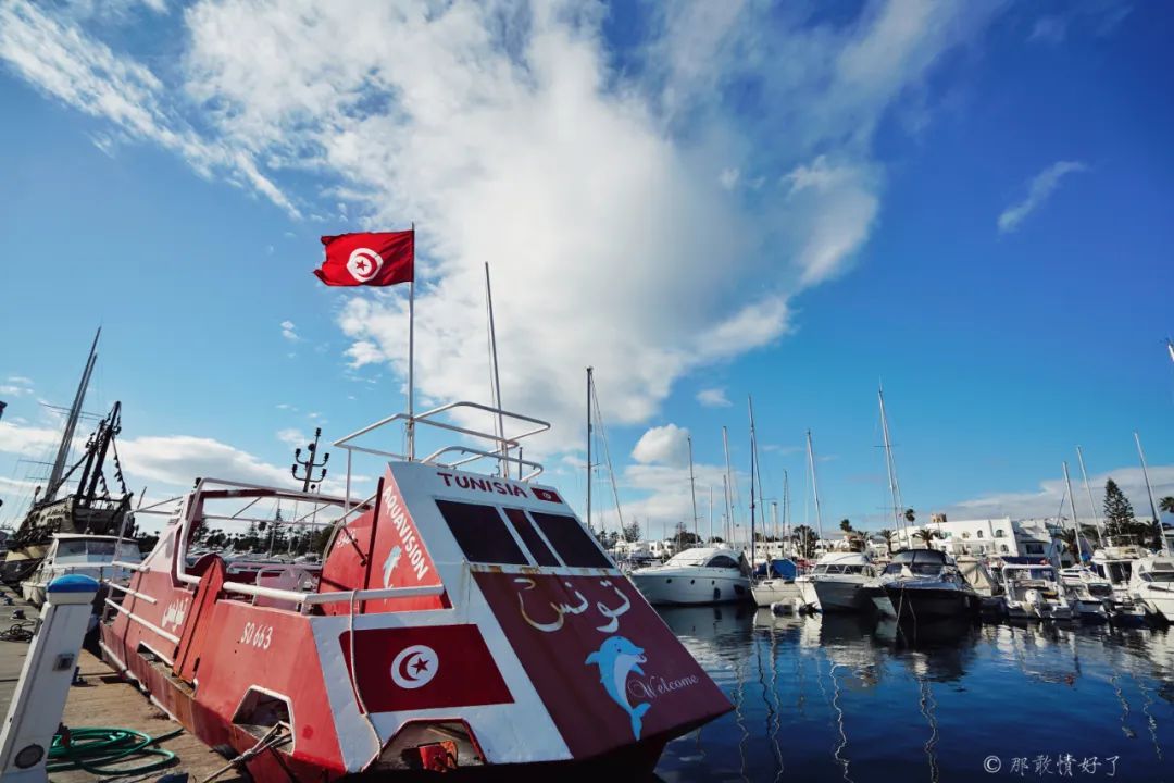 古代突尼斯城的港口,古老的地中海