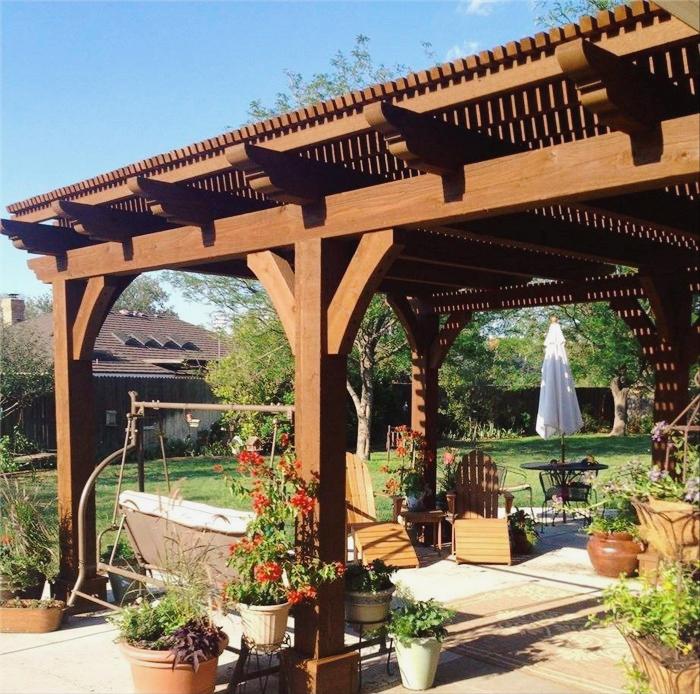 庭院花架怎样搭最便宜,院子做什么花架最好看