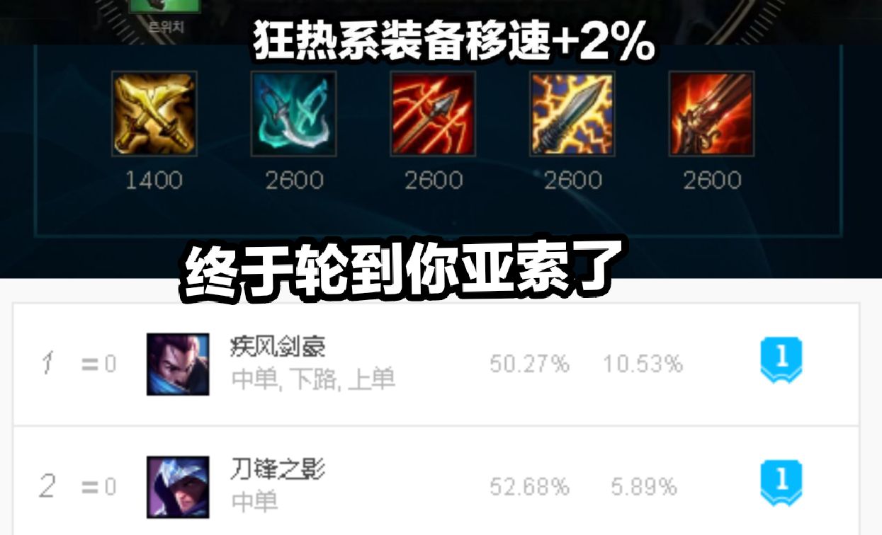 亚索新赛季弱化,亚索迎来史诗级削弱