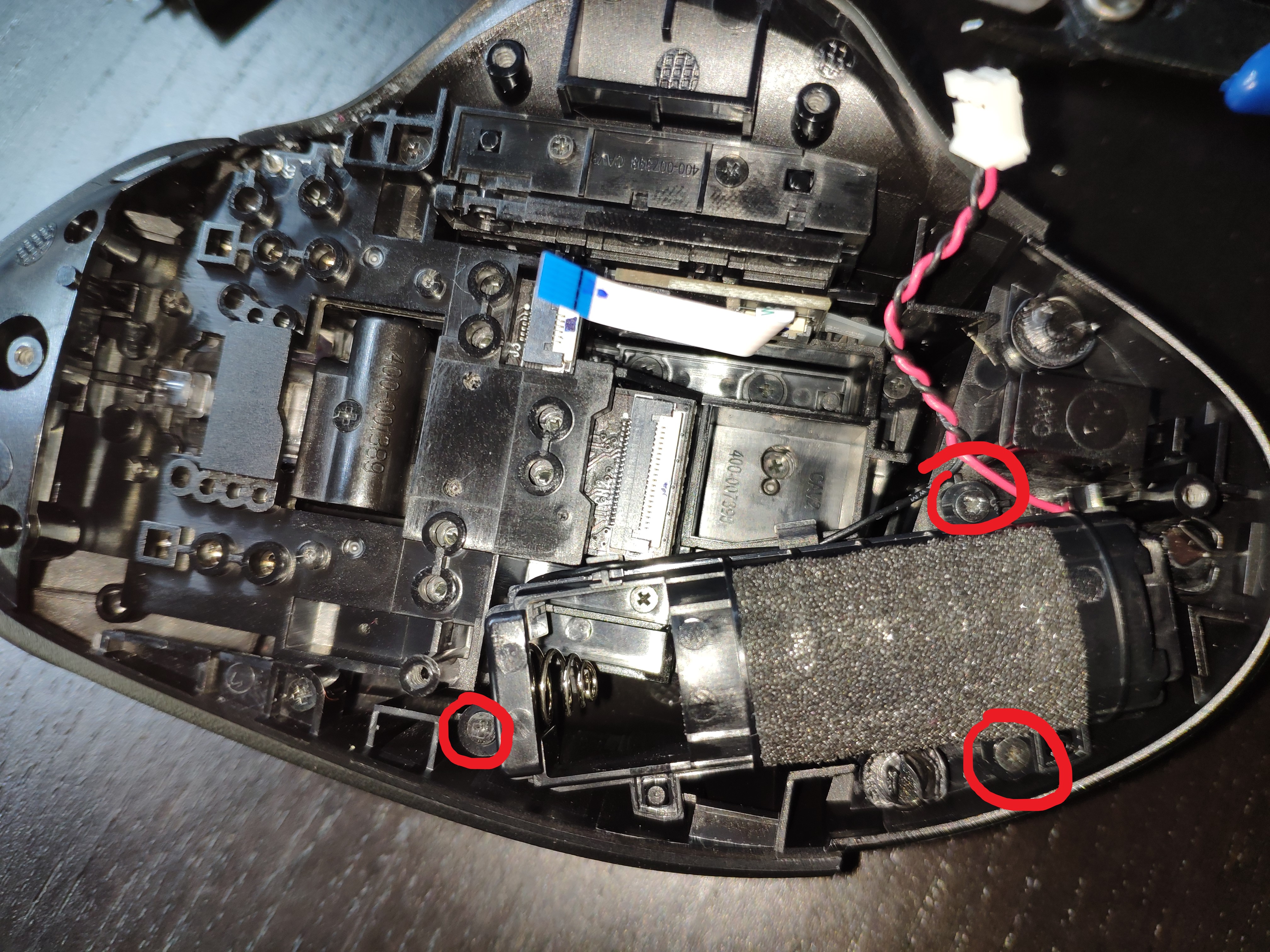 拆解罗技g90鼠标,罗技g502怎么拆右键微动开关