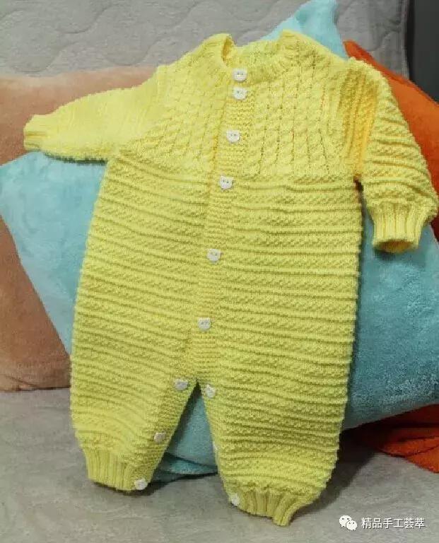 新生儿衣服手工礼盒制作,薄款婴儿手工编织连体衣