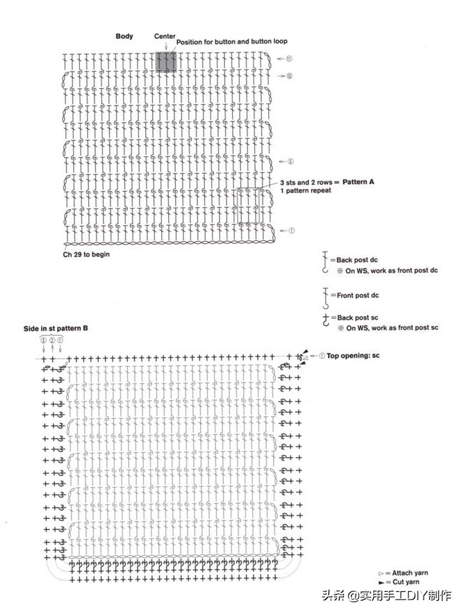 钩简约包包教程视频,适合夏天背的钩编包包花样图解
