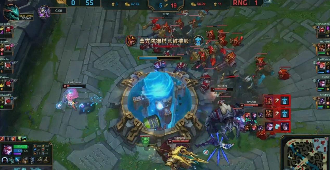 uzi再现离谱操作vn被四个人追杀,uzi上单vn比赛全局