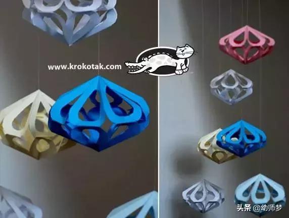 幼儿园贺卡吊饰,可以粘贺卡的吊饰