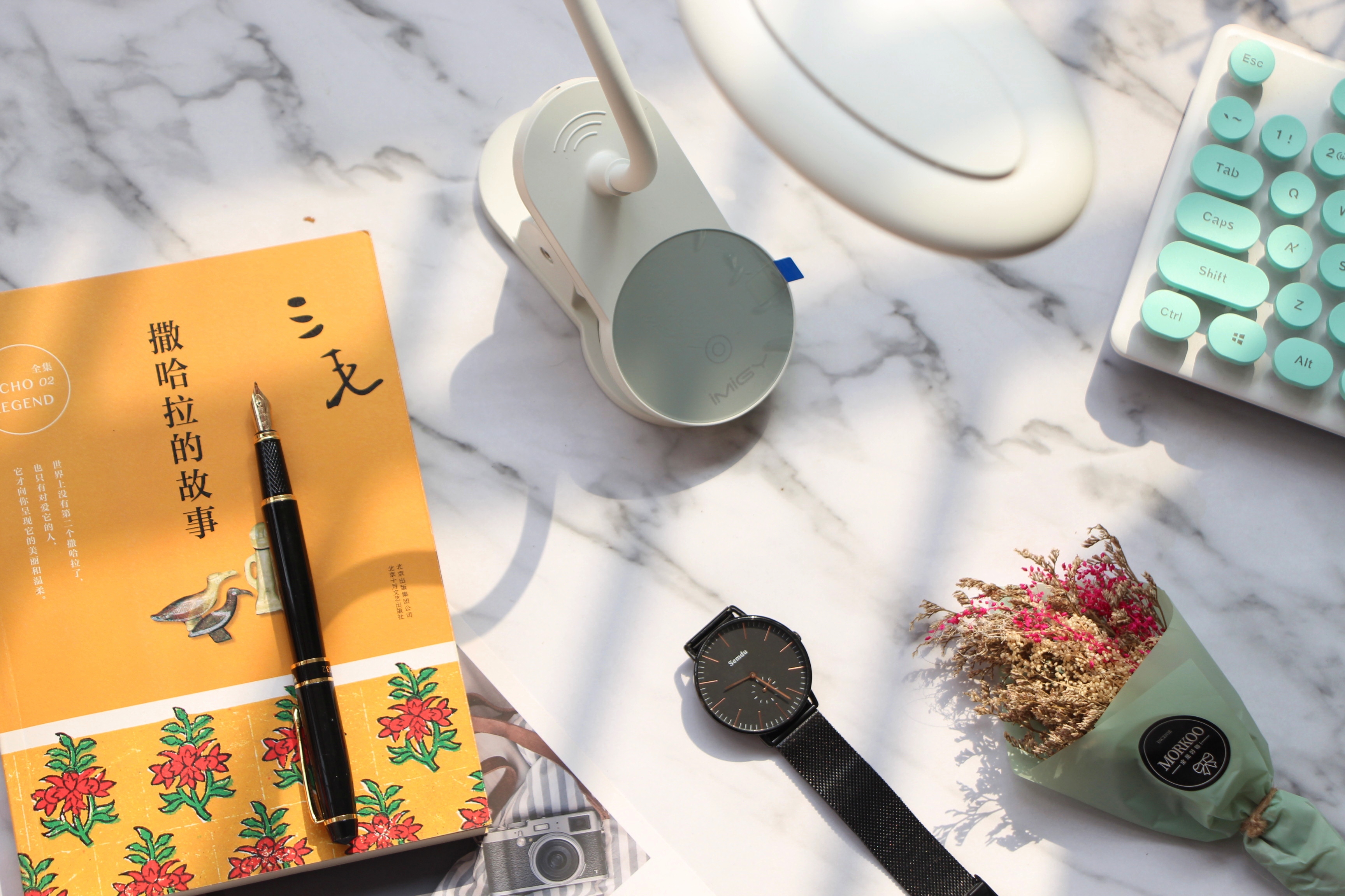 夜读学习更要护眼健康宜美床头夹子台灯